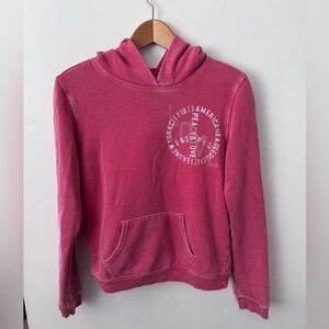 American eagle pink hooded sweatshirt Size Small